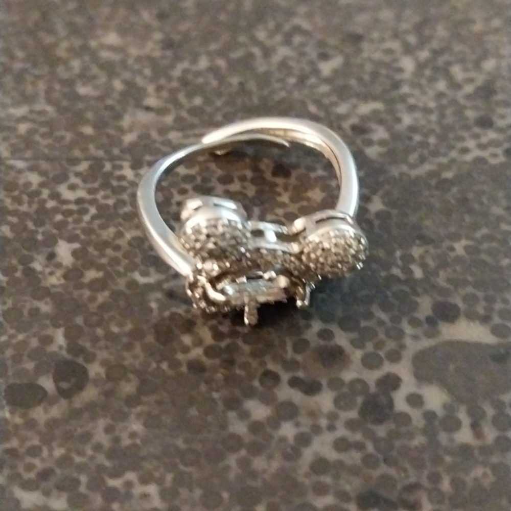 Silver Mickey Mouse Engagement Ring - image 4